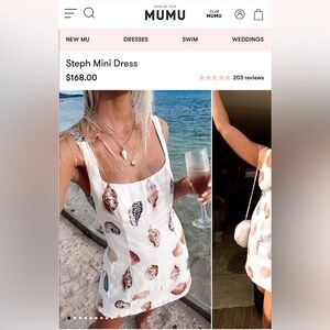 Show Me Your Mumu Seashell Print Mini Dress